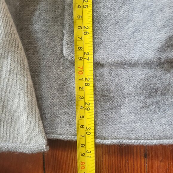 Babaton Wool Cashmere Grey Open Cardi, Sz Medium - Picture 10 of 13
